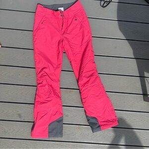 Columbia hot pink snow pants